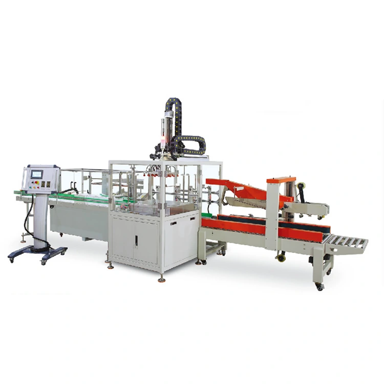 Automatische doosverpakkingsmachine met mechanische hand