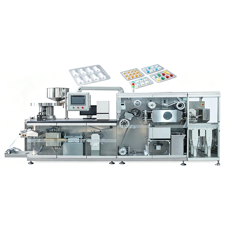 Hoge snelheid roll-plate capsule pil blistermachine Hoge snelheid roll-plate capsule pil blistermachine